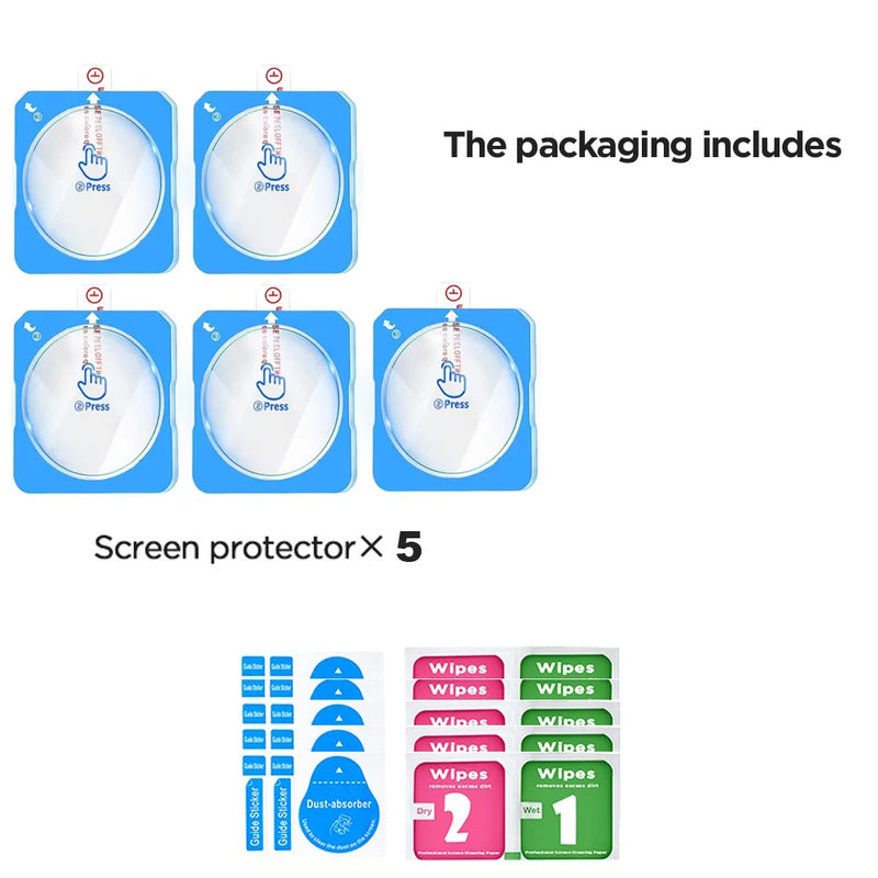 Tempered Glass Screen Protector For Samsung Galaxy Watch 8/9 40mm 44mm Ultra/ 2 47mm With Alignment Tool - Visuel 9 | SAMAG