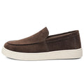 Men's Suede Slip-On Loafers Casual Fashion Bean Shoes Comfortable Breathable Flat Heel round Toe PVC Outsole Leisure Style