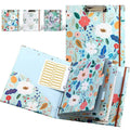 3 Ring Binder Portable 3Ring View Binder Non-Stick File Folders Letter Size Refillable Office Supplies with Divider School