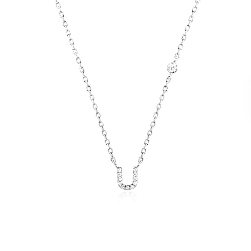 ANDYWEN 925 Sterling Silver Gold Small 26 Letters A- Z Zircon CZ Pendant Monogram Necklace Me 2020 Initial Alphabet M A Jewelry