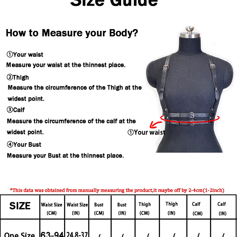 Women Punk Fashion Belt Street Style Shaping Waistband Suspenders for Women Body Harness Corset Belt Gothic Clothing Accessorie