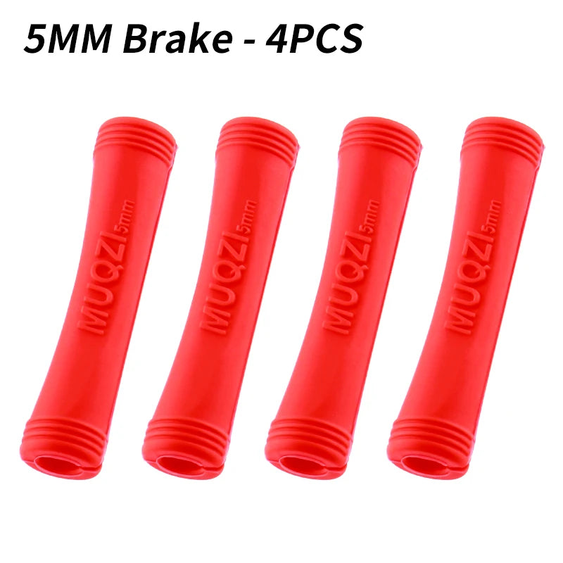 MUQZI 4/8pcs Bicycle Cable Protector Brake Shift Line Frame Protect Sleeve MTB Road Fixed Gear Bike Universal