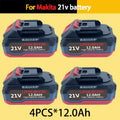 for Makita6.0Am 9.0Am 12.0Am 18V 12.0Ah Rechargeable Battery for Makita Cordless Drill & Power Tools