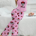 Women's 2-piece Disney Minnie Bow Cute Cartoon Pattern | SAMAG