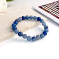 Natural Stone Beads Bracelet For Women Men Agate Crystal Quartzs Aquamarines Jades Jewelry Agates Elastic Bangle Bracelets 6 8mm