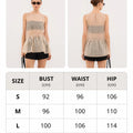 LIMO Sheer Mesh Sleeveless Top Women Ruffle Hem Flowy - View 6 | SAMAG