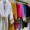 Bathrobe Men Women Sleepwear Long Robe Cotton Luxury Hotel Style Pajamas Homewear Comfortable Plush Loungewear