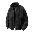 New Arrival PU Leather Jacket Stand-Up Collar Design Matte Finish Men's Style