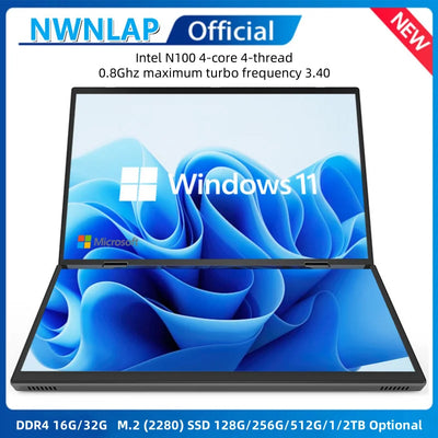 14 inch+14inch touch Dual Screen Laptop Intel N100 | SAMAG