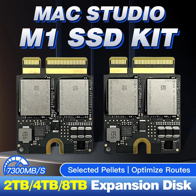 MAC Studio M1 SSD Solid State Drive Kit Compatible Storage Toshiba/San Disk 4T/8T New Particles Upgrade Memory DIY Reair Kit