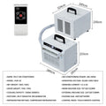 3000BTU Split Mobile Air Conditioner Remote Control Portable Small Air Conditioning Machine Climatiseur Maison
