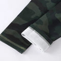 2 Pcs/Set Camouflage Long Sleeve Thermal Underwear Men Front Open Long Johns Pants Winter/Autumn Warm Suit Print Man Sleepwear