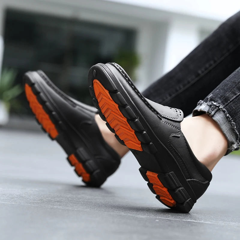 Chef shoes four seasons new anti slip oil resistant plus size business casual men's work EVA shoes fashion comfort soft soled