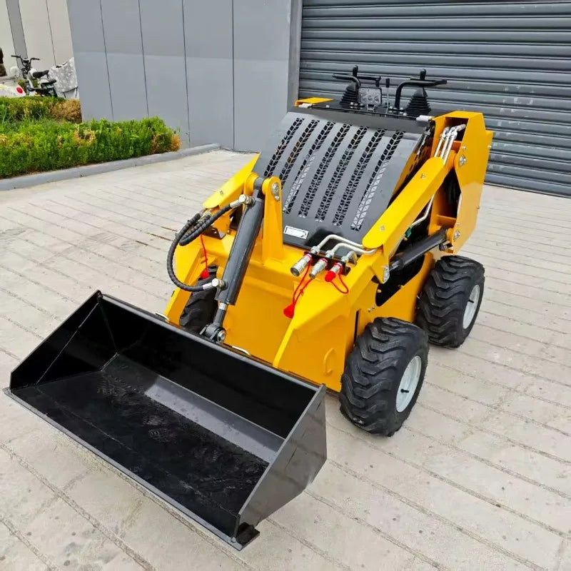 Factory Direct Mini Loader Wheeled Mini Sliding Loader Small Wheeled Sliding Steering Loader Forklift Stacker Manufacturer