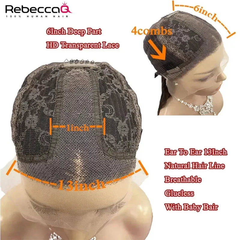 Burgundy Bob Wig 4C Hair Human Hair 13x6x1 Frontal Lace Straight Bob Wigs 99J Red Short Bob Wig Middle Part 100% Human Hair Wig