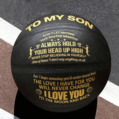 No.7 Black Send Your Son Basketball pu Wear - resistant | SAMAG