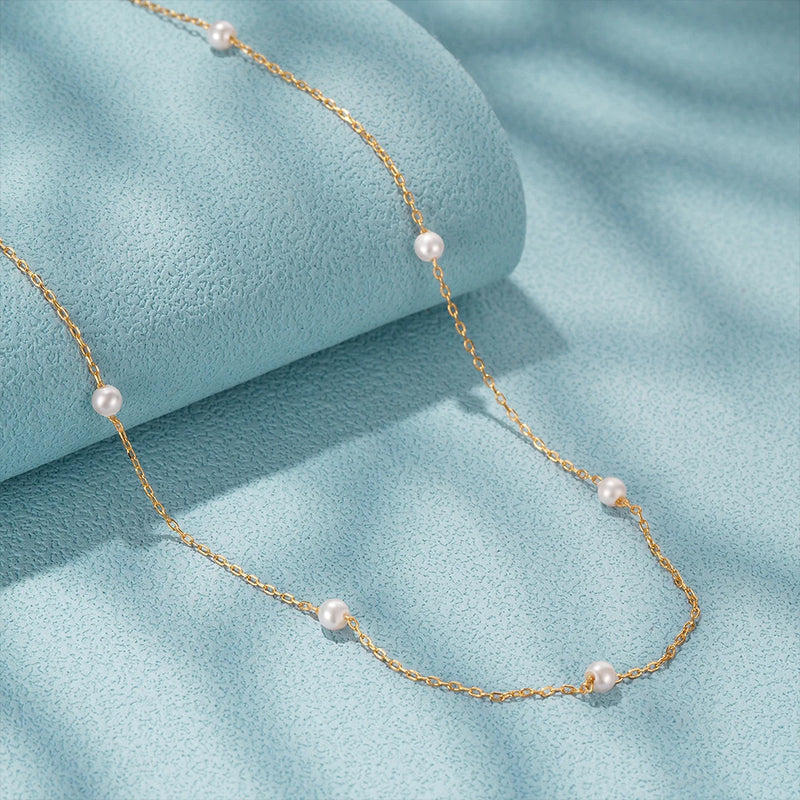 CANNER New 925 Sterling Silver Mini Zircon Pendant Necklaces Chain For Women Necklace Chains Fine Jewelry Gift Collares подвеска
