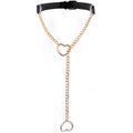 Heart Slip Chain Necklace Black leather Choker Collar For Women Goth Accessories  Punk Gothic Jewelry