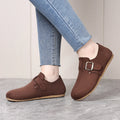 2026 Women Suede Clogs with Adjustable Buckle Cork Leather Mules Comfortable Slip on Women Slippers Outdoor Cork Clogs