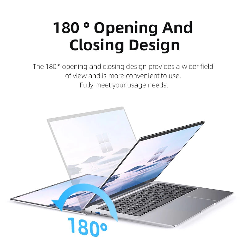 Xiaman Ultra Slim Windows 11 Laptop Computer 14.1" 12GB RAM 1TB 2TB SSD Intel A3950 Notebook 1920*1080 Office Study Computer PC