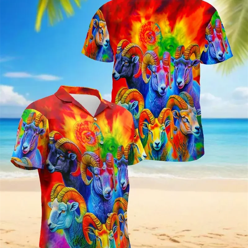 Dragon Print Aloha Shirt Men Women Bold Golden Graphic | SAMAG