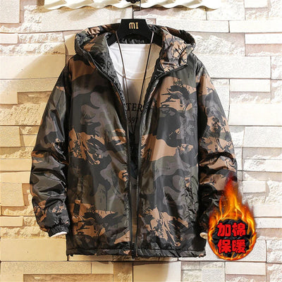 Camouflage Men Jackets Winter Cotton Padded Coat Thick | SAMAG