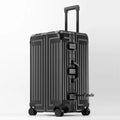 Carrylove 26"28"30 Inch Big Aluminum Trolley Suitcase Trunk Metallic Large Rolling Luggage Bag On Wheels