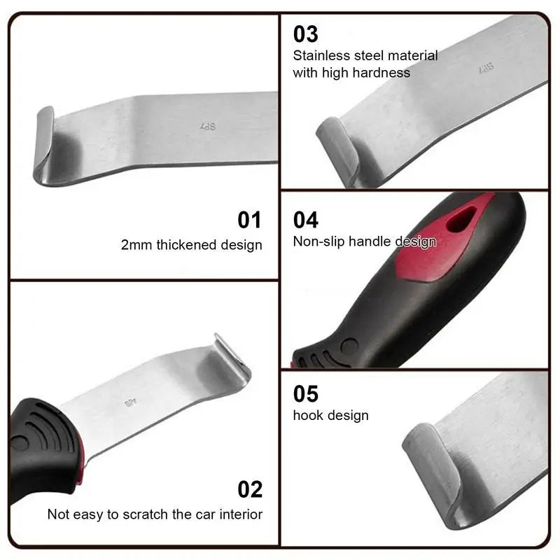 Door Panel Removal Tool Car Disassembly Tools Auto Body Tools Car Tool For Interior Trim Upholstery Stainless Steel Clips