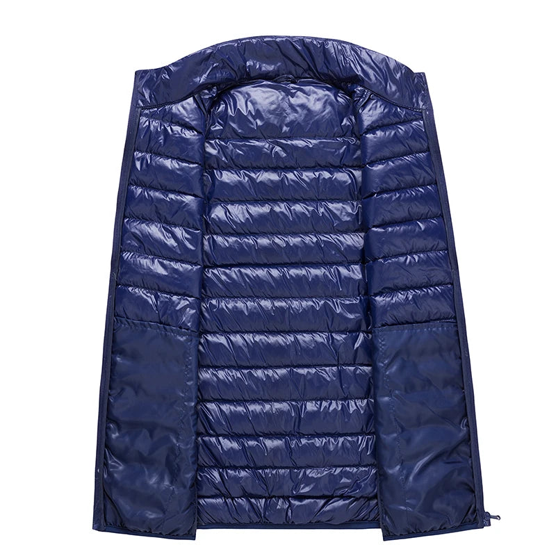 Men Winter Down Vests Mens waterproof Fashion Casual Down Sleeveless Vest Jackets Mens Autumn Couple Lightweight Work Waistcoat