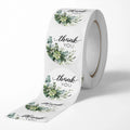 /roll 1 inch Green Floral Thank You Stickers for Gift - View 5 | SAMAG
