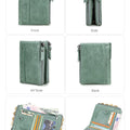 CONTACT'S Fashion Genuine Leather Women Wallet Bifold Card Holder Coin Purse Small Women's Purse Money Clip Men Pocket Wallets