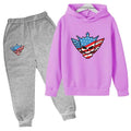 Kids Autumn Spring Fashion Cody WWE Pullover Hoodie+Pants | SAMAG