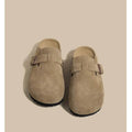 Cork Suede Mules Slippers for Women Fashion Clogs Shoes Classic Cork Antislip Outdoor Slippers with Arch Support Slipper