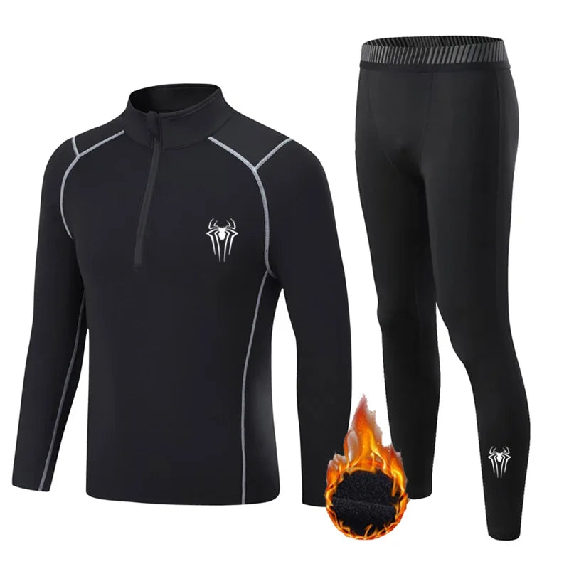 Men's Thermal underwear Base Layer Sport Winter Long Johns Leggings Thermal underwear Children Warm Sweat Suit Sportswear