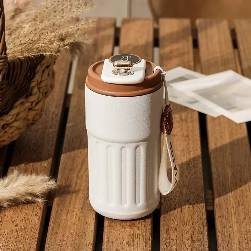 Stainless Steel Vacuum Insulated Water Bottle Thermos Mug for Hot & Cold Drinks, Portable Thermal Flask for Home Office Travel