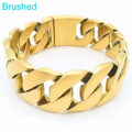 KALEN 43MM Wide 316L Stainless Steel Larger Bracelet for Women Men Punk Shiny Choker Necklace Personalized Party Jewelry
