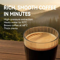Nano Portable Electric Espresso Machine, Travel Coffee Maker For Camping, Car Coffee Maker Self-Heating With USB-C, With Ground