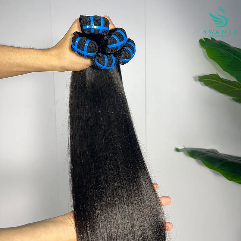 18A Light Yaki Straight Hair Bundles 4PCS Deal Natural Color 100% Human Hair Bundles Quick Weaves Sew In Human Hair Extensions