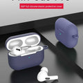 For AirPods Pro Protective Case Silicone New Solid Color Apple Bluetooth Headset Soft Case Protective Cover