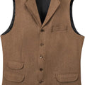 Men's Vest Herringbone Tweed  Suits Vests Slim Fit Business Herringbone Men's Waistcoat For Wedding