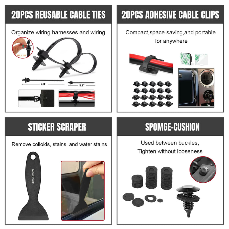 Hand-held Disassembly Tools Car Trim Removal Tool Panel Door Audio Trim Removal Kit Auto Clip Pliers Fastener Remover Set