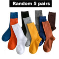 5/10Pairs Spring Autumn Men's Socks Size 38-45 Long | SAMAG