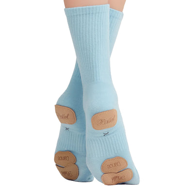 Blue Silicone Anti Slip Cotton Grip Socks Unisex Adult | SAMAG