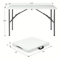 4FT/6FT Plastic Folding Table, Shooting Table, HDPE Portable Picnic Table Outdoor, For Camping, Party, Wedding, Picnic