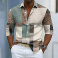 Men's short sleeved shirt, casual multi-color block | SAMAG