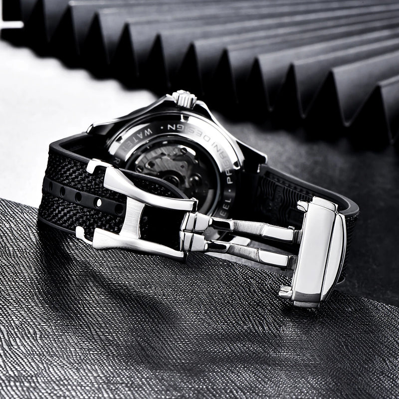 PAGANI DESIGN Luxury Automatic Watch For Men AR Sapphire crystal 100M Waterproof Diving Sport Mechanical Wristwatch Men 2026 New