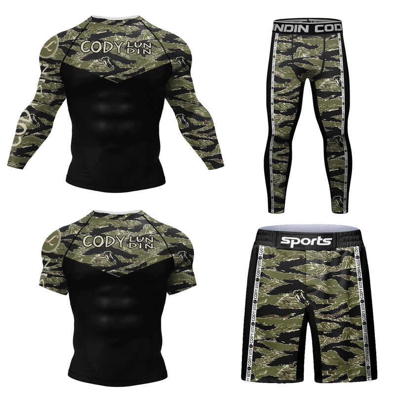 Cody Lundin Durability MMA BJJ Rash Guard Tight Exercise | SAMAG
