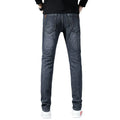 Summer Thin Men's Elastic Cotton Jeans Fashion Blue | SAMAG