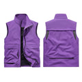 2026 Summer Men Outdoor Waterproof Quick Drying Cargo 6XL Vests Male Thin Mesh Breathable Waistcoats Climbing Sleeveless Jackets