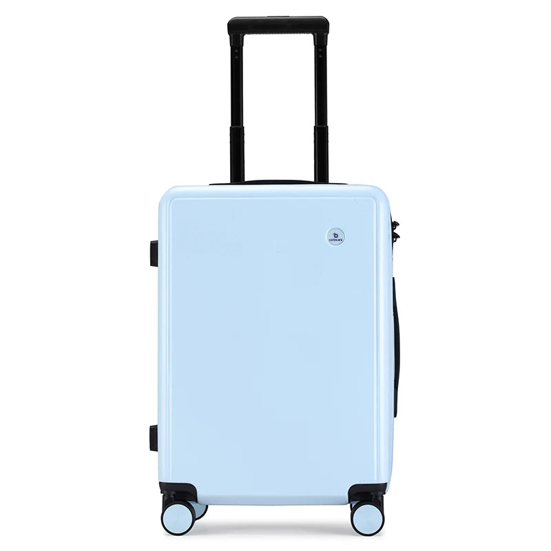 1-Piece Set of 16/20/ 24inch Lightweight Trolley Suitcase in Macaron Colors with Large Capacity, Universal Wheels, and Phone Holder, Suitable for Short Trips, Vacations, and Family Travel